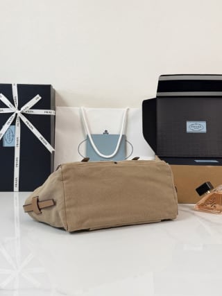 Route Medium Canvas and Leather Tote Bag 5