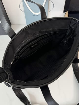 Nylon and Saffiano Leather Briefcase 7