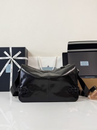 Waxed Leather Messenger Shoulder Bag 2