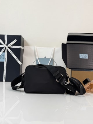 Re-Nylon and Saffiano Shoulder Bag 3