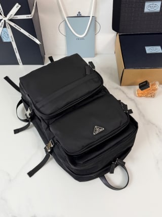 Multi-Compartment Nylon Backpack 6