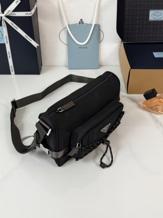 Re-Nylon Drawstring Messenger Bag 6