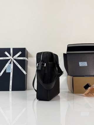 Nylon & Saffiano Messenger Bag 4