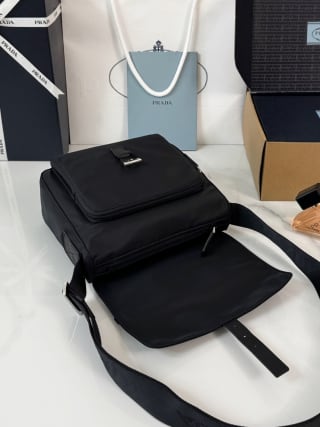 Nylon Messenger Bag with Detachable Pouch 7