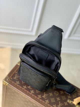 Avenue embossed Monogram Coated Sling Bag 5
