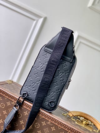 Avenue embossed Monogram Coated Sling Bag 2