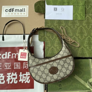 GG Half-Moon Shaped Shoulder Bag 1