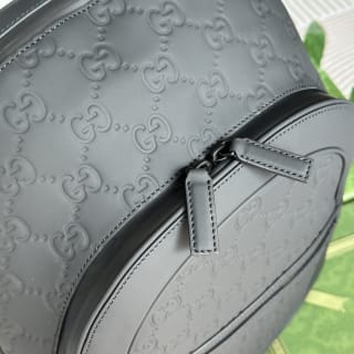 GG Embossed Leather Backpack 7