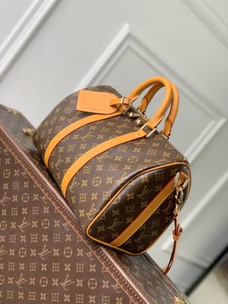 Keepall Bandoulière 35 Monogram Archive Canvas Duffel Bag 3
