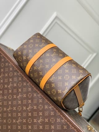 Keepall Bandoulière 35 Monogram Archive Canvas Duffel Bag 4