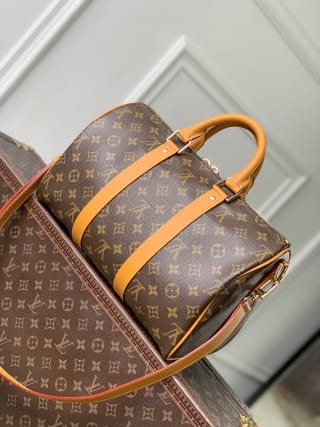 Keepall Bandoulière 35 Monogram Archive Canvas Duffel Bag 2