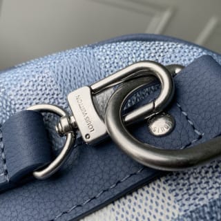 Keepall Bandoulière 25 Damoflage Canvas Blue Bag 6