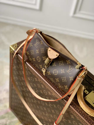 Pochette Tirette Monogram Coated Canvas Crossbody Bag 5