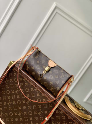 Pochette Tirette Monogram Coated Canvas Crossbody Bag 1