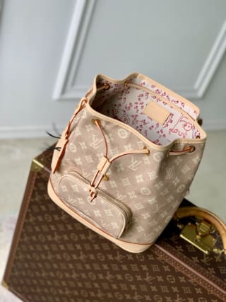 Montsouris PM Meowgram Coated Canvas Backpack 5
