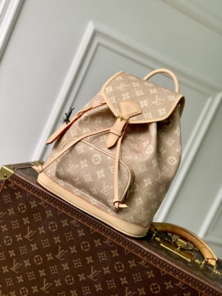 Montsouris PM Meowgram Coated Canvas Backpack 1