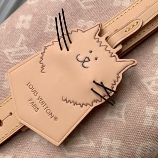 All In GM Meowgram Coated Canvas Top Handle Bag 9