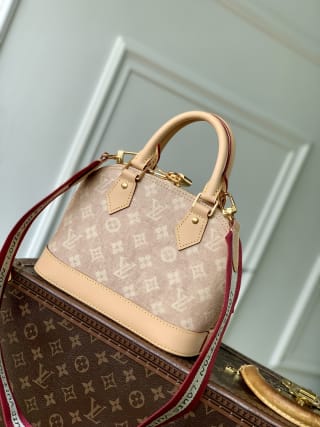 Alma BB Meowgram Coated Canvas Top Handle Bag 2