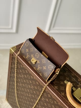 Pochette Camille Monogram Coated Canvas Chain Bag 5