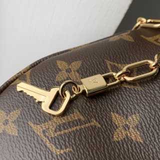 Catchy PM Monogram Coated Canvas Shoulder Bag 6