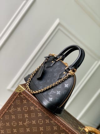 Alma BB Monogram Ink Top Handle Bag 3