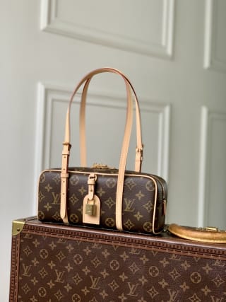 Hang On Monogram Coated Canvas Top Handle Bag 1