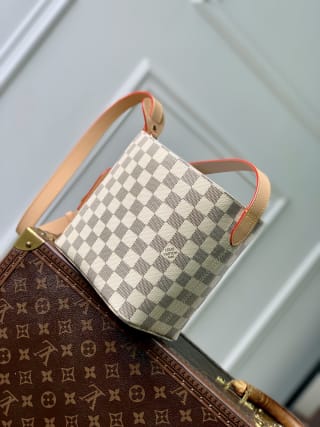 All In BB Damier Azur Canvas Top Handle Bag 3