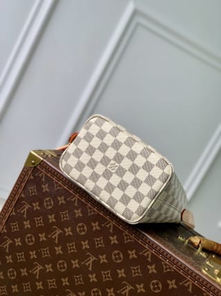 All In BB Damier Azur Canvas Top Handle Bag 4