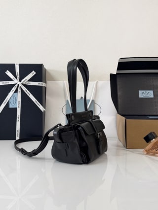 Prada Route Mini Leather Top Handle Bag 4