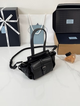 Prada Route Mini Leather Top Handle Bag 6