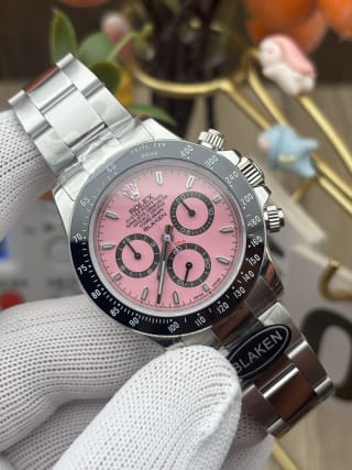 Cosmograph Daytona 126500LN BLAKEN Custom Pink Dial Oystersteel Chronograph Watch 2