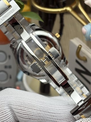 Master Collection 38.5mm Two-Tone Diamond Silver Dial Automatic Watch 8