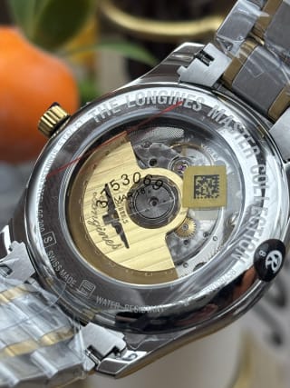 Master Collection 38.5mm Two-Tone Diamond Silver Dial Automatic Watch 4