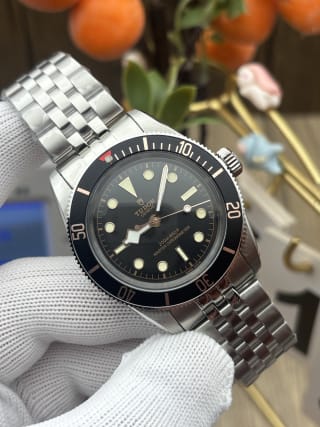 Black Bay Fifty-Eight 79030R 39mm Black Dial Burgundy Bezel Stainless Steel Watch 2