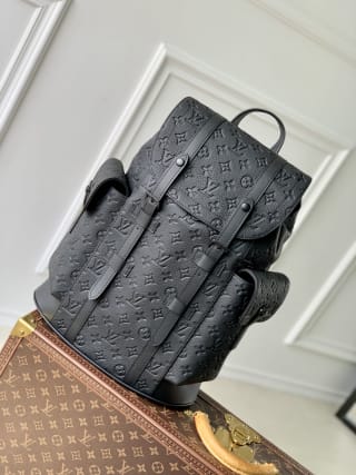 Christopher MM Monogram Taurillon Leather Backpack 1