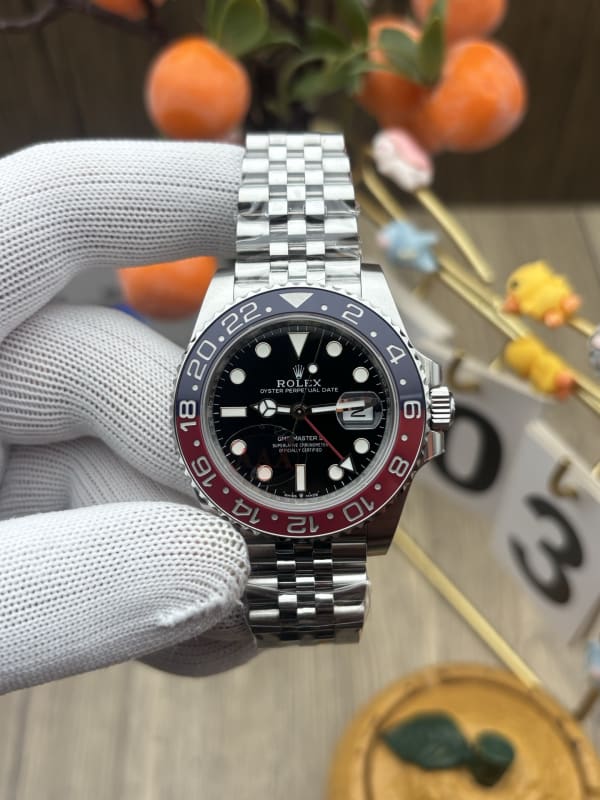 Rolex GMT-Master II Pepsi Bezel Black Dial