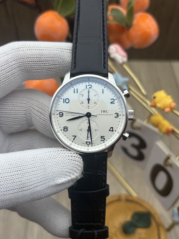 IWC Schaffhausen Portugieser Chronograph White Dial