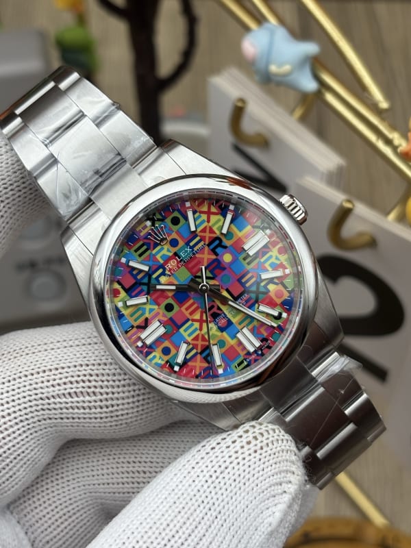 Rolex Oyster Perpetual Colorful Puzzle Dial