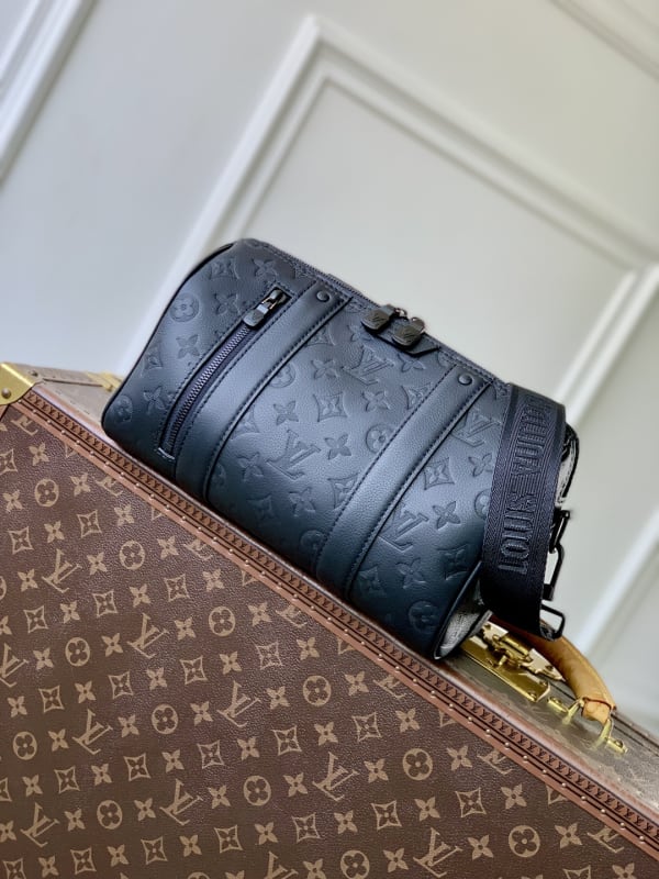 Louis Vuitton City Keepall Monogram Shadow Coated Crossbody Bag