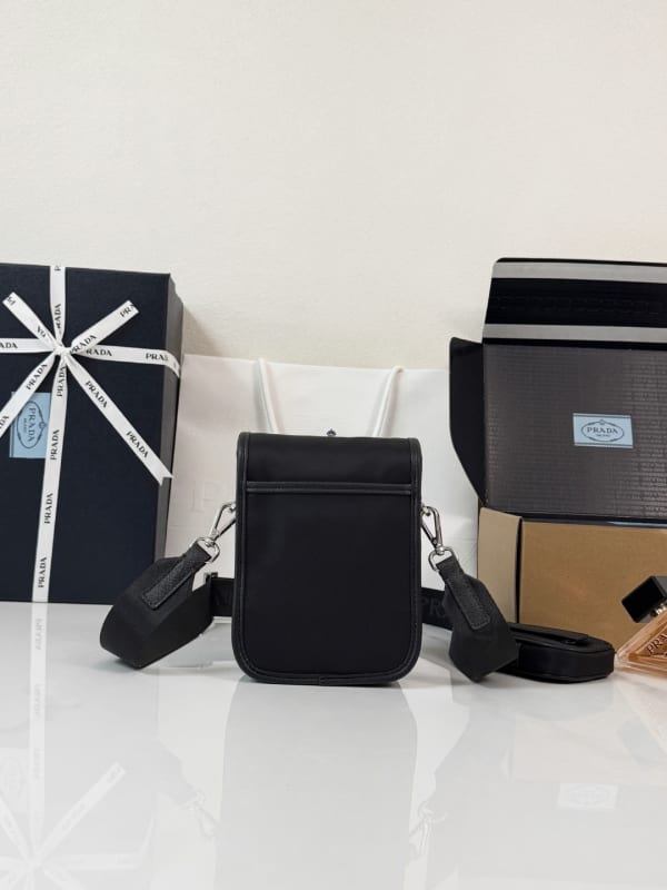 Prada Re-Nylon and Saffiano Leather Crossbody Bag