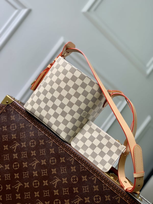 Louis Vuitton All In BB Damier Azur Canvas Top Handle Bag