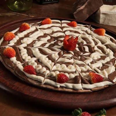 Pizza casadinho com morango