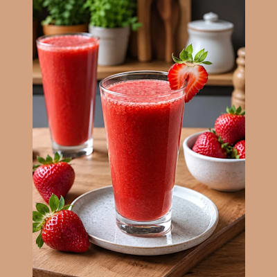 SUCO DE AÇAÍ COM MORANGO