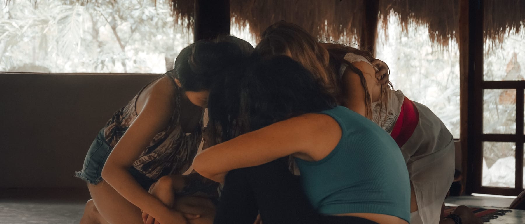 Women connecting and forming new friendships at the retreat
