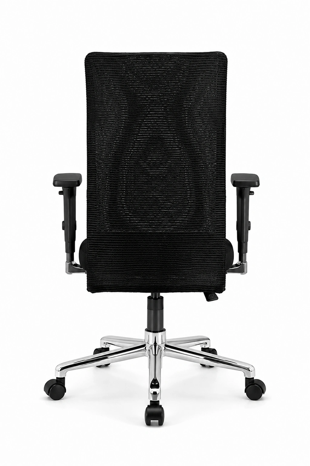 Rod High Back Chair With Adj Arm and Chrome Base 3