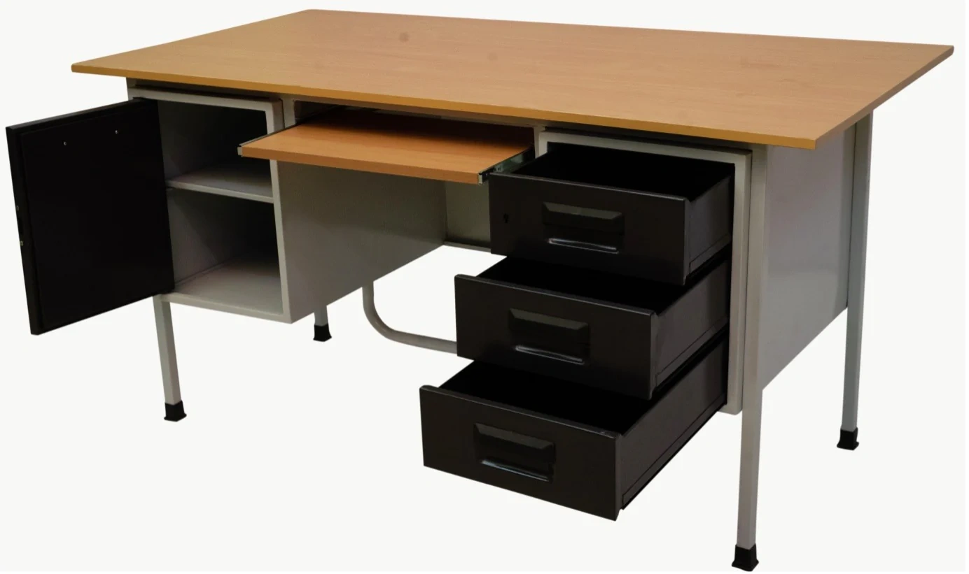 Steel Table With Two Sides Storage SST 2