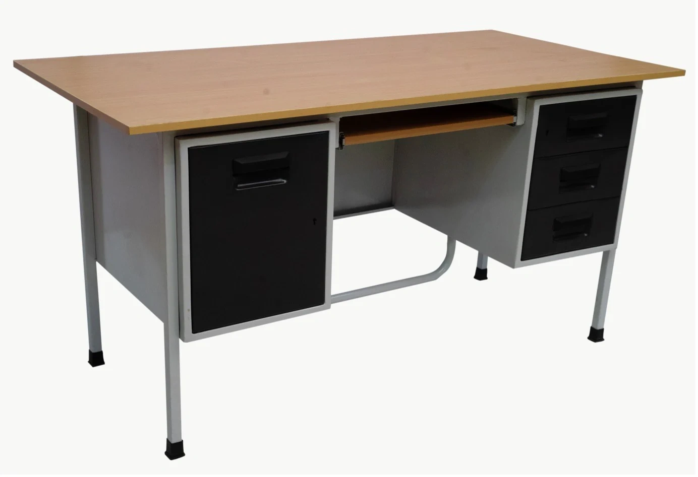 Steel Table With Two Sides Storage SST