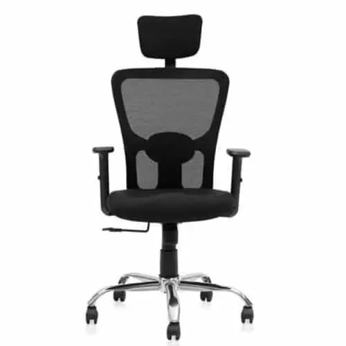 Jazz High Back Chair With Chrome Base 2