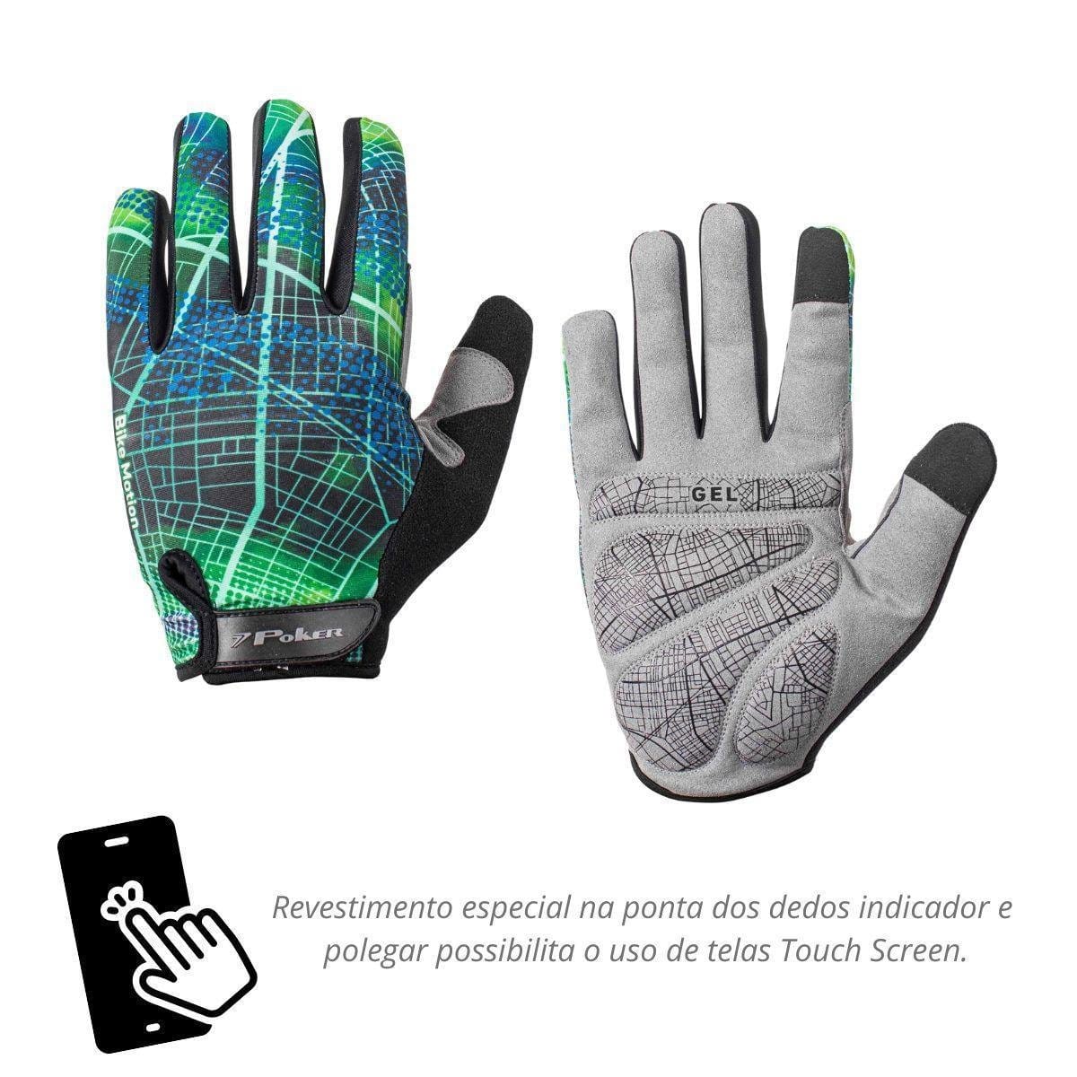 LUVA BIKE GEL MOTION POKER