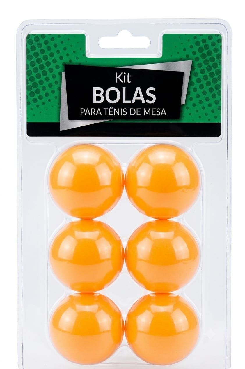 KIT COM 6 BOLAS DE PINGPONG
